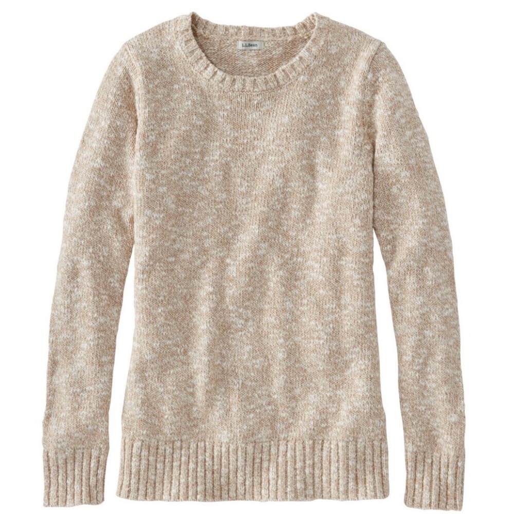 NWT L.L Bean Cotton Ragg Sweater, Marled